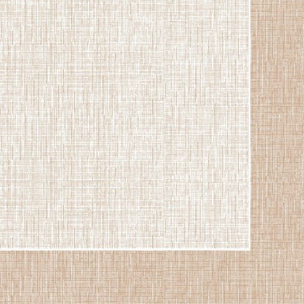 Spanlin Serviette Hans in Braun, 40 x 40 cm, 30 Stück - Mank