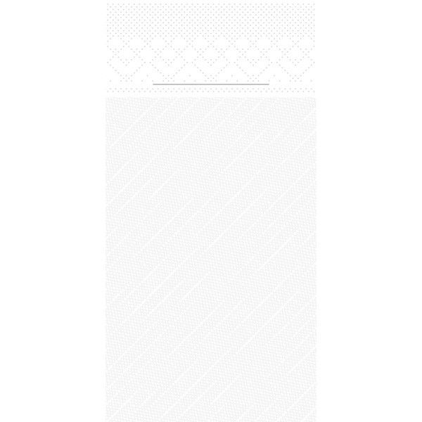 Tissue Deluxe Besteckservietten Weiß, 40 x 40 cm, 75 Stück - Mank