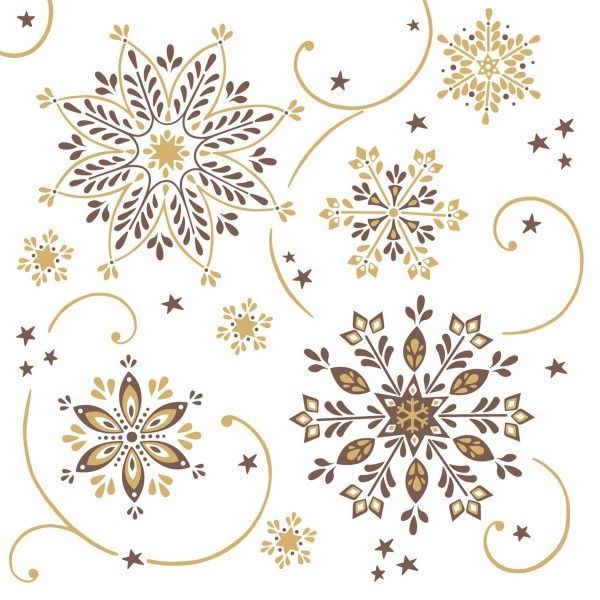 Airlaid Serviette Cristal in Braun-Gold, 40 x 40 cm, 50 Stück - Mank