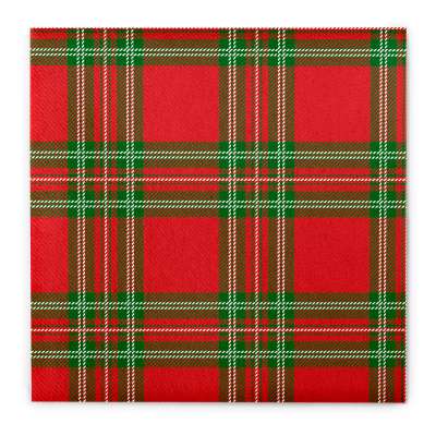 Texpot Servietten Set 6 Stück - Baumwoll Servietten 40x40cm Kariert