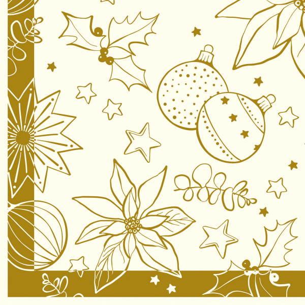 Airlaid Serviette Milan in Champagner-Gold, 40 x 40 cm, 50 Stück - Mank