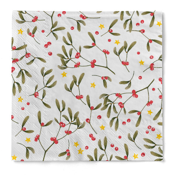 Tissue Serviette Leni, 33 x 33 cm, 100 Stück - Mank