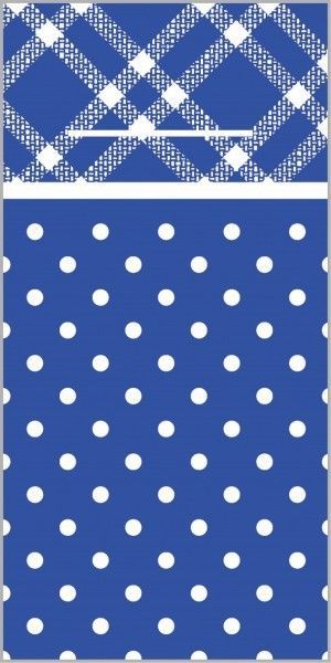 Airlaid Besteckservietten Antonia in Blau, 40 x 40 cm, 100 Stück - Mank