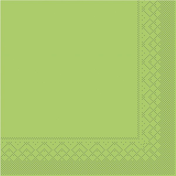 Tissue Serviette Kiwi, 33 x 33 cm, 100 Stück - Mank