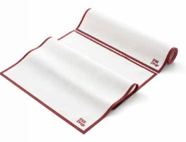 Reinigungstücher Roll Drap in Bordeaux, 15,7 x 25,2 cm aus Baumwolle - 1 Rolle / 10 Tücher