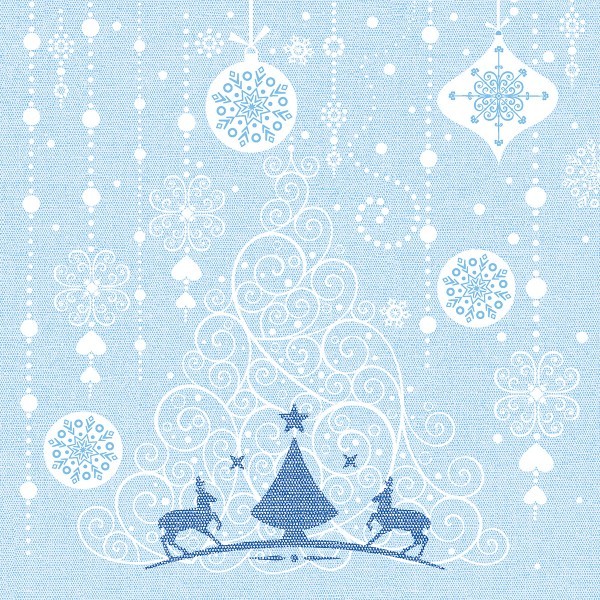 Airlaid Serviette Stella in Hellblau-Blau, 40 x 40 cm, 50 Stück - Mank