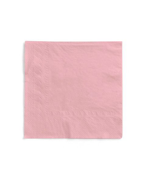 Tissue Serviette Rosa, 40 x 40 cm, 100 Stück - Mank