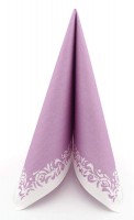 Airlaid Serviette Romantique in Pastell Lila, 33 x 33 cm, 50 Stück - APARTina Airlaid Serviette Romantique in Pastell Lila, 33 x 33 cm, 50 Stück - APARTina