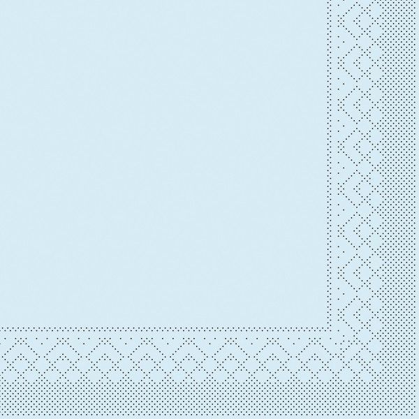 Tissue Serviette Hellblau, 33 x 33 cm, 100 Stück - Mank