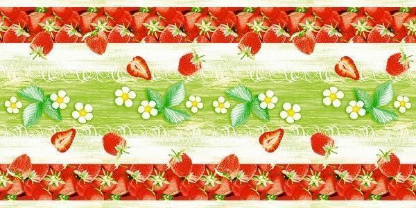 Airlaid Tischläufer Strawberry, 40 cm x 24 m , 1 Stück - Mank