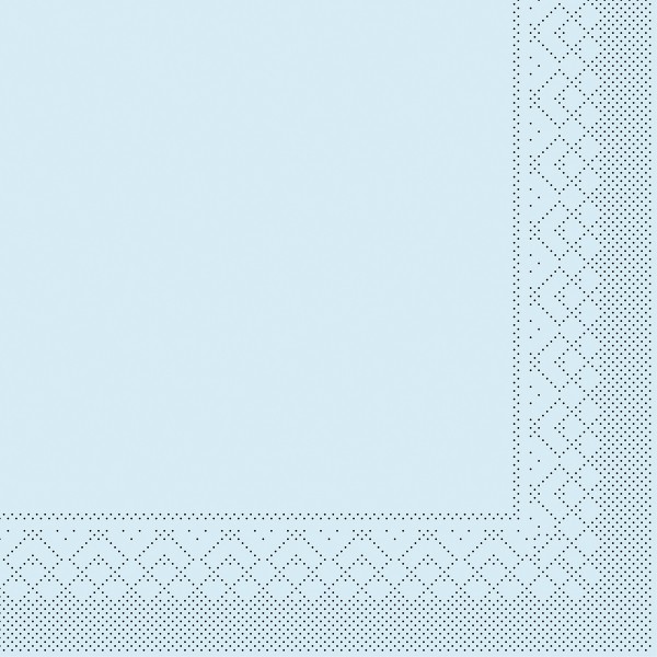 Tissue Serviette Hellblau, 40 x 40 cm, 100 Stück - Mank
