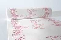 Airlaid Tischläufer Hochzeit in Rosa-Bordeaux 40 cm x 24 m , 1 Stück - Mank Airlaid Tischläufer Hochzeit in Rosa-Bordeaux 40 cm x 24 m , 1 Stück - Mank