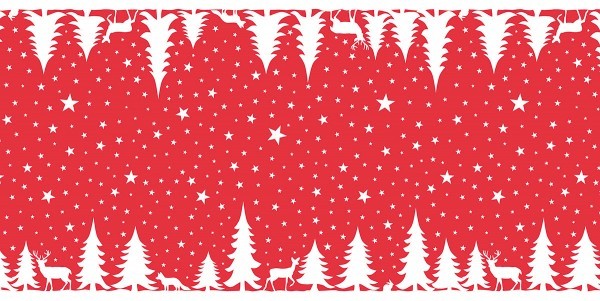 Airlaid Tischläufer Lennert in Rot, 40 cm x 24 m , 1 Stück - Mank