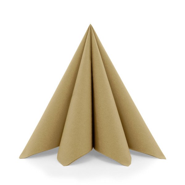 Airlaid Serviette Naturbraun, 40 x 40 cm, 50 Stück - Mank